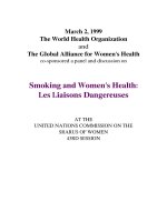 Smoking and Women''''s Health: Les Liaisons Dangereuses ppt