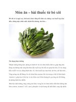 Món ăn – bài thuốc từ bó xôi pptx