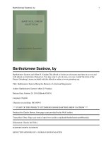 Bartholomew Sastrow Being the Memoirs of a German Burgomaster ppt