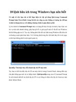 10 lệnh hữu ích trong Windows bạn nên biết potx