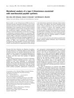 Báo cáo khoa học: Mutational analysis of a type II thioesterase associated with nonribosomal peptide synthesis pdf