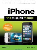 iPhone - The Missing Manual, 6th Edition pot