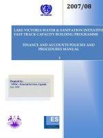 FINANCE POLICIES & PROCEDURES MANUAL FINAL