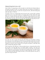 Những đồ uống hữu ích cho cơ thể pptx