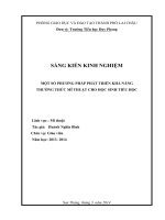 Sáng kiến kinh nghiệm: Một số phương pháp phát triển khả năng thương thức mỹ thuật cho học sinh