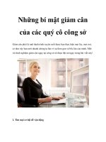 Những bí mật giảm cân của các quý cô công sở pot
