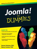 Joomla!® FOR DUMmIES pdf
