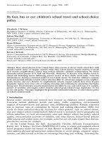 By foot, bus or car: children''''s school travel and school choice policy docx