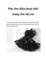 Móc đeo điện thoại thời trang cho chị em potx
