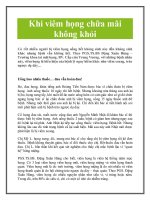 Khi viêm họng chữa mãi không khỏi pdf