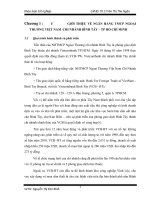 hoạt động cho vay tiêu dùng TMCP NGOẠI THƯƠNG VIỆT NAM  CHI NHÁNH BÌNH tây – TP hồ CHÍ MINH