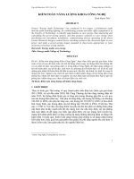 KIỂM TOÁN NĂNG LƯỢNG KHOA CÔNG NGHỆ doc