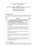 đáp án đề thi tốt nghiệp cao đẳng nghề hướng dẫn du lịch môn thi thực hành nghề mã đề thi hddl - th (4)