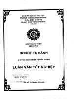 luận văn đề tài  robot tự hành