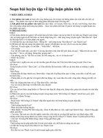 Soạn bài luyện tập về lập luận phân tích