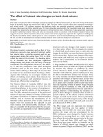 The effect of interest rate changes on bank stock returns doc