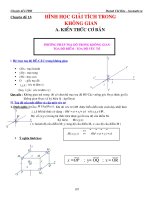 Bài tập hình học giải tích không gian
