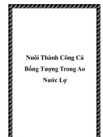 Nuôi Thành Công Cá Bống Tượng Trong Ao Nước Lợ ppt