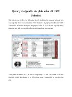 Quản lý và cập nhật các phần mềm với USSU Unlimited doc