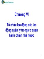 Tổ chức lao động của lao động quản lý trong cơ quan hành chính nhà nước ppt
