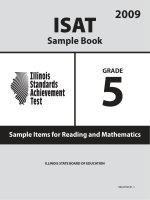 ISAT Sample Book 5: Sample Items for Reading and Mathematics 2009 pptx