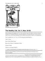 The Healthy Life, Vol. V, Nos. 24-28 pdf