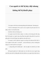 Con người có thể bị hủy diệt nhưng không thể bị khuất phục docx