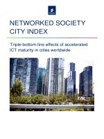 NETWORKED SOCIETY CITY INDEX :  Triple-bottom-line effects of accelerated ICT maturity in cities worldwide ppt