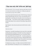 Chọn mua máy tính ''''all-in-one'''' phù hợp doc