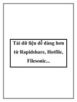 Tải dữ liệu dễ dàng hơn từ Rapidshare, Hotfile, Filesonic pdf