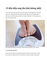 12 dấu hiệu ung thư khó lường nhất docx