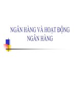 Ngân hàng và hoạt động Của Ngân Hàng potx