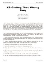Kê Giường Theo Phong Thủy doc