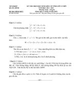 Đề thi HSG lớp 12 năm 2013 môn Toán vòng 2 tỉnh Quảng Bình docx