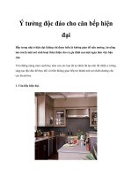 Ý tưởng độc đáo cho căn bếp hiện đại potx