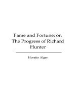 Fame And Fortune - Or, The Progress Of Richard Hunter doc