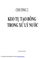 CHƯƠNG 2: KEO TỤ TẠO BÔNG TRONG XỬ LÝ NƯỚC ppt