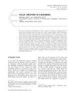 VALUE CREATION IN E-BUSINESS pptx