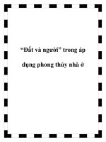 “Đất và người” trong áp dụng phong thủy nhà ở pot