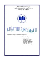 thuyết trình hợp đồng dịch vụ