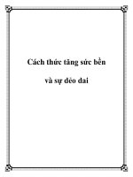 Cách thức tăng sức bền và sự dẻo dai pptx