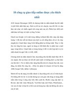 10 công cụ giao tiếp online được yêu thích nhất pdf