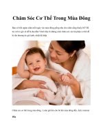 Chăm Sóc Cơ Thể Trong Mùa Đông potx