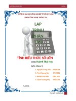 LẬP TRÌNH PHÂN tán