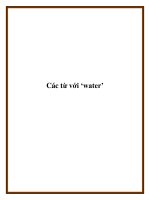 Các từ với ‘water’ ppt
