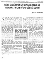 Báo cáo khoa học: Những ánh hùng văn bất hủ của người Nam Bộ trong mùa thu lịch sử 1945 giữa đất Sài Gòn potx