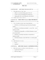 phân tích và lựa chọn mô hình sử dụng