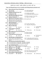 Đề thi Kiểm tra mô cơ quan-Đề 4 docx