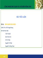 Tiểu Luận: Bảo quản đậu nành potx