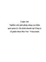 Nghiên cứu một số giải pháp nâng cao hiệu quả quản lý vốn kinh doanh pdf